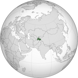 Tagikistan - Localizzazione