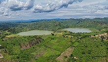 Twin crater lakes Kyema and Kamweru