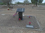 Gravesite of Garth A. Brown in Wickenburg Municipal Cemetery. Brown served as Mayor of Wickenburg from 1970 to 1972.