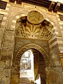 The entrance portal of the Wikala of Sultan Qaytbay, dating from 1477, south of Al-Azhar Mosque, Cairo