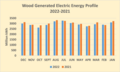 Wood Generated Electric Energy Profile 2022–2021