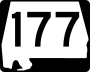 State Route 177 marker