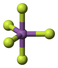 Pentafluoruro di antimonio allo stato gassoso