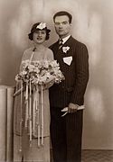 1935 wedding in Barcelona, Spain