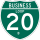 Business Interstate 20-B marker