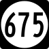 State Route 675 marker