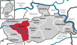 Dreieich – Mappa