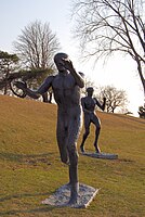Elisabeth Frink, Flying Men, Odette Sculpture Park Windsor, Ontario