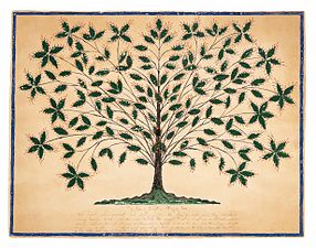 Hannah Cohoon, The Tree of Light or Blazing Tree, 1845