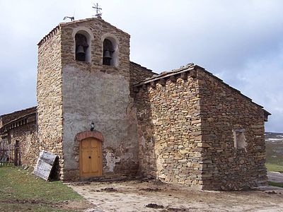 Église du hameau de Santa Marina dans la commune de Santa Engracia del Jubera.