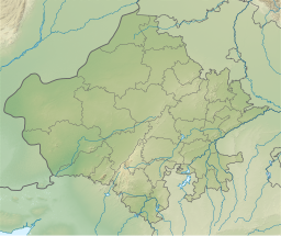 Location of Pichola lake within Rajasthan