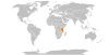 Location map for Ireland and Tanzania.