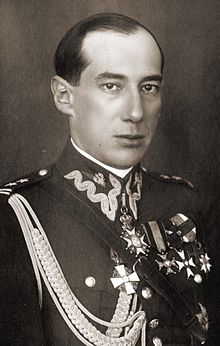 A black and white photo of a decorated man; Col. Józef Beck.