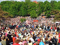 Concert dans le parc l'été 2005.
