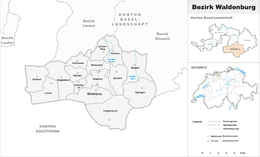 Waldenburg – Mappa