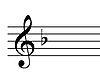 F Major key signature