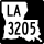 Louisiana Highway 3205 marker