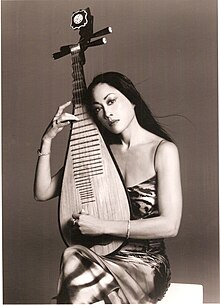 Lucia Hwong and her Pipa (a Chinese lute), January 2012