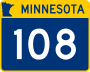 Trunk Highway 108 marker