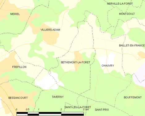 Carte de la commune.