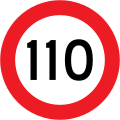 (R1-1.2) 110km/h speed limit