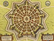 Palmanova star fort in 1593