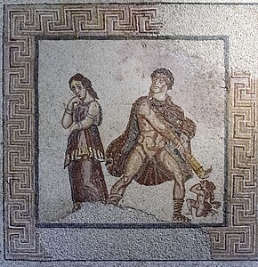 Mosaico na Villa lusitano-romana de Torre de Palma