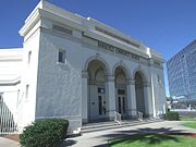 The Roosevelt Community Church was built in 1925 and was originally called the "First Church of Christ Scientist". It is located at 924 N. 1st. Street and was listed in the National Register of Historic Places on August 10, 1993, reference #93000745.