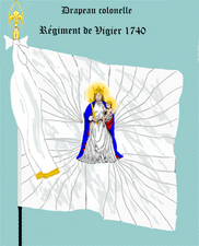 drapeau colonel 1740