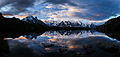 Quelques reflets sur un lac.