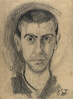 Self-portrait, 15 September 1907 or 15 September 1908