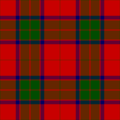 "Clandonoquhay" tartan, as published in 1842 in the Vestiarium Scoticum[30]