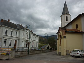 Town hall and church