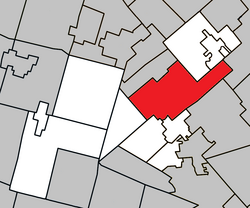 Location within Les Pays-d'en-Haut RCM