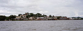 Blick auf San Carlos vom Nicaraguasee aus