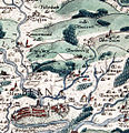 16th century map by Doctor Thomas Schöpf dated 1580