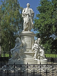 Goethe Monument in the Berliner Tiergarten (1880), his best known work