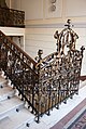 Decorated handrails of the main staircase