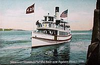 Popham Beach steamer, c. 1910