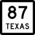 State Highway 87 marker