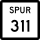 State Highway Spur 311 marker