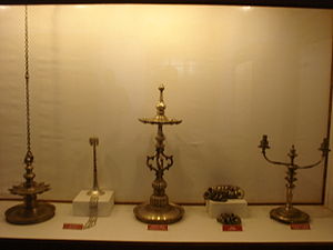 Traditional lamps and candlesticks