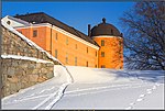 Uppsala slott, vintertid.