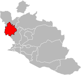 Situation of the canton of Orange in the department of Vaucluse