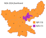 NDA seat sharing in Jharkhand