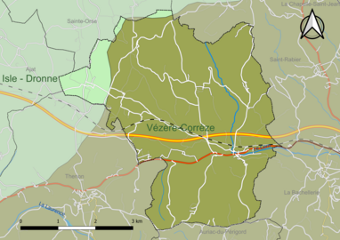 Carte en couleur présentant le(s) SAGE couvrant le territoire communal