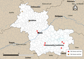 Carte des communes avec sites Seveso