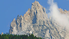 L'aiguille des Grands Charmoz et le Grépon, versant Nord-Ouest