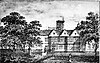 A drawing of the old Ancoats Hall in 1825