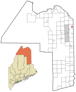Location of Limestone, Maine